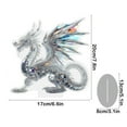 thumbnail image 3 of Dragon 2D Acrylic Glass Ornament - Dragon Suncatcher for Christmas Tree Decorations - Dragons Gifts for Men, Women - Gothic Christmas Ornaments - Suncatcher Decor for Home or Office, 3 of 6