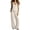 White, variant on Enjoytime 2 Piece Lounge Set Women Sleeveless V Neck Tank Tops Wide Leg Pants Matching Sets Summer Plus Size Casual Travel Outfits