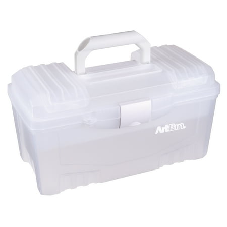 Box Crystal Tray - ArtBin Twin Top Storage Boxes with Lift-Out Tray Clear