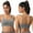 B_ Gray, variant on SMihono Womens High-Support Yoga Bra with Removable Pads Large Bust,Seamless Crossback Longline Sports Bra Workout Tops Beige XL