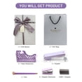 thumbnail image 4 of Creechwa Purple Desk Accessory Kit, Acrylic Stapler Set, Office Supplies Set for Women and Student, with Tape Dispenser, Staple Remover, Ballpoint Pen, 1000 Staples, Gift Bag and Gift Boxes, 4 of 7