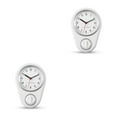 thumbnail image 3 of relayinert Accurate Kitchen Wall Clock Easy To Read Accurate Timekeeping Durable Construction Timeless white 2Set, 3 of 6