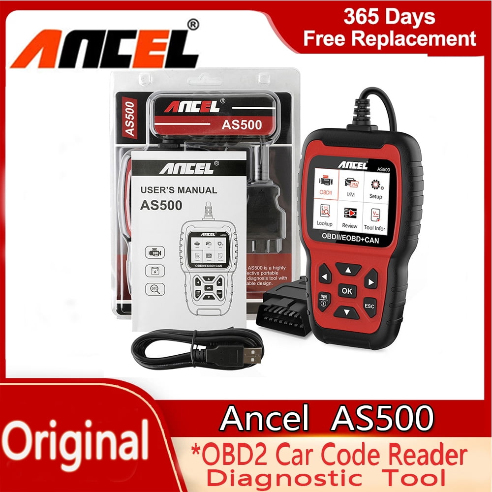Ancel AS500 OBD2 Scanner Engine Code Reader OBD Auto Diagnose Car Diagnostics Tool Lifetime Free