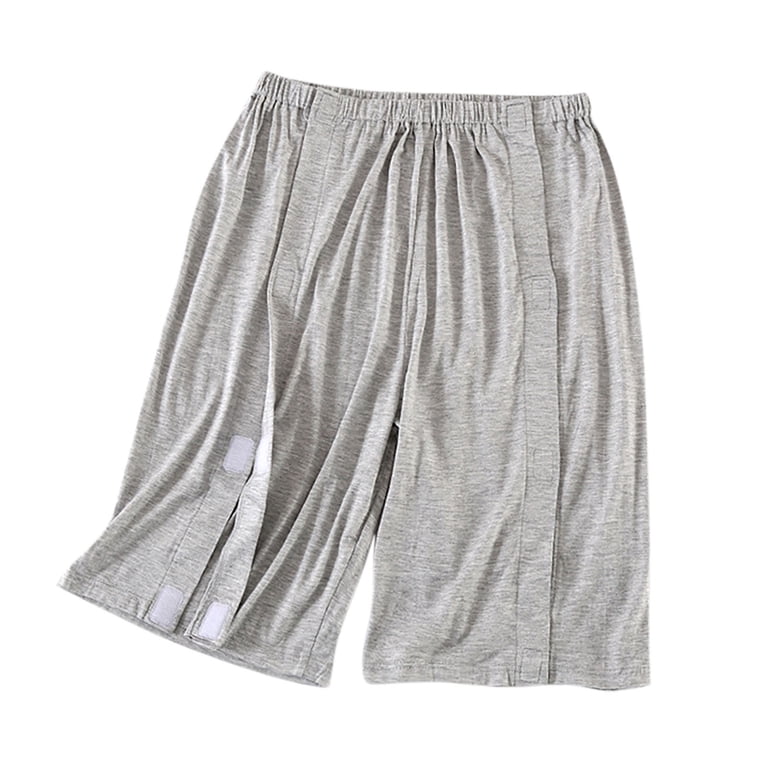 QSAWXQZ Women’s Split Front Wide Leg Shorts Open Front Lounge Shorts ...