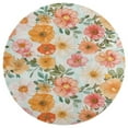 thumbnail image 3 of Floral Colorful Flower Round Rugs -Washable Non-Slip Small Round Area Rug Throw Soft Circle Rugs for Bedroom, Modern Print Indoor Carpet for Entryway Sofa Living Room, 3 of 6