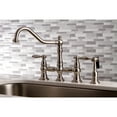 thumbnail image 2 of Kingston Brass KS3278ALBS Kitchen Faucet with Side Sprayer, Brushed Nickel, 2 of 5