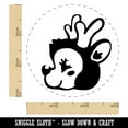 thumbnail image 2 of Cheerful Holiday Reindeer Christmas Rubber Stamp for Scrapbooking Crafting Stamping - Small 3/4 Inch, 2 of 7