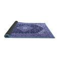 thumbnail image 2 of Ahgly Company Indoor Rectangle Medallion Blue Traditional Area Rugs, 2' x 4', 2 of 4