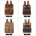 thumbnail image 2 of Vintage leather handbag,Oil coffee, 2 of 2