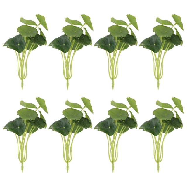 Houderco 8Ud Con Hojas De Loto Artificiales De Plástico Para Y Oficina Verde