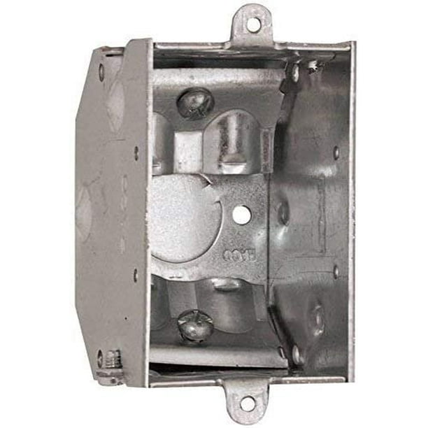 Raco Steel Switch Box With Romex Clamps 10.5 Cu In 3 " X 2 " X 21/4