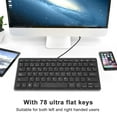 thumbnail image 3 of 78 Keys Keyboard, Ultra Slim Language Keyboard, Language USB Wired Compact Keyboard PC Computer Laptop USB Wired Keyboard, 3 of 7