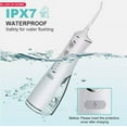 thumbnail image 4 of Water Flosser Cordless Water Pick 300ml 4 Mode Dental Oral Irrigator 5 Jet Tips, 4 of 5