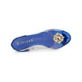 thumbnail image 4 of BLISSFUL STEP Chaussures pour Femmes Talons Compensés Transparents à Strass Bout Ouvert Slingback Chaussures Transparentes Bleu 10, 4 of 7