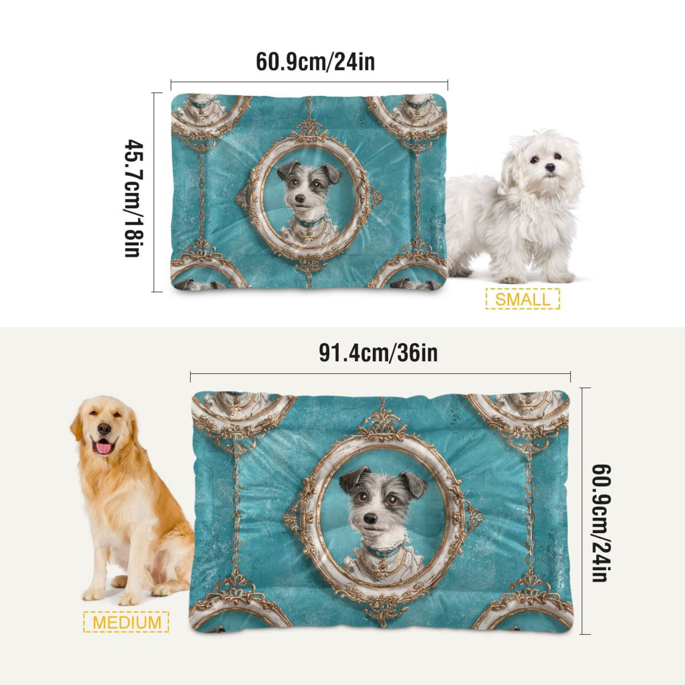 Cozy Mat Pet Bed Indoor Outdoor Warm Soft For Cat Dog Puppy(S/M) Portrait Frames and Gold Chains