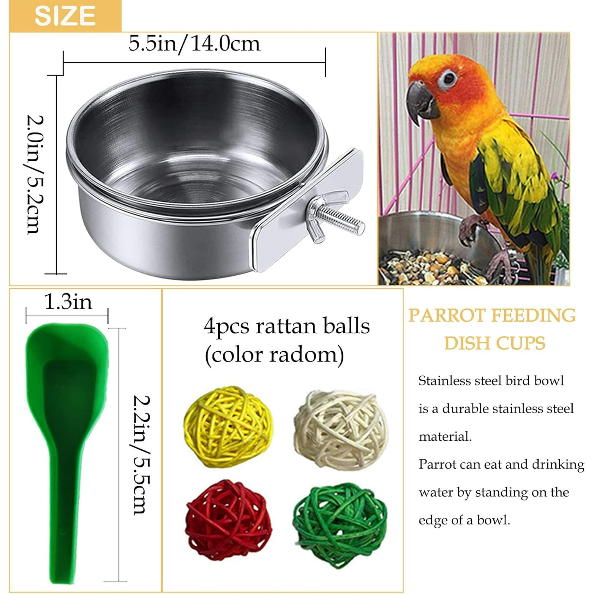Bird cage water dish sale