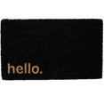 thumbnail image 1 of Northlight Black Coir "Hello" Outdoor Doormat 18" x 30", 1 of 5