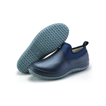 

Gomelly Womens Mens Slip On Casual Water Boot Plush Lined Waterproof Winter Shoes