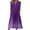 Purple, variant on Viikei Plus Size Short Sleeve Dress for WomenPrinted Slimming Buttons V-Neck Half Sleeve Long Dresses