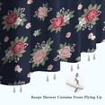 thumbnail image 6 of Pioneer Flower Floral Print Pattern Shower Curtain 72"x72", Bathroom Decorative Shower Curtain Set with 12 Hooks, Waterproof Washable, 6 of 6