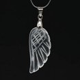 thumbnail image 1 of Colgante de alas de ángel de cristal natural europeo y americano Colgante de alas de ángel talladas Colgante de collar de mujer de moda, 1 of 5