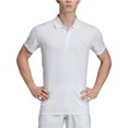 thumbnail image 1 of Adidas Mens Club Rib Polo Shirt, white, M, 1 of 1