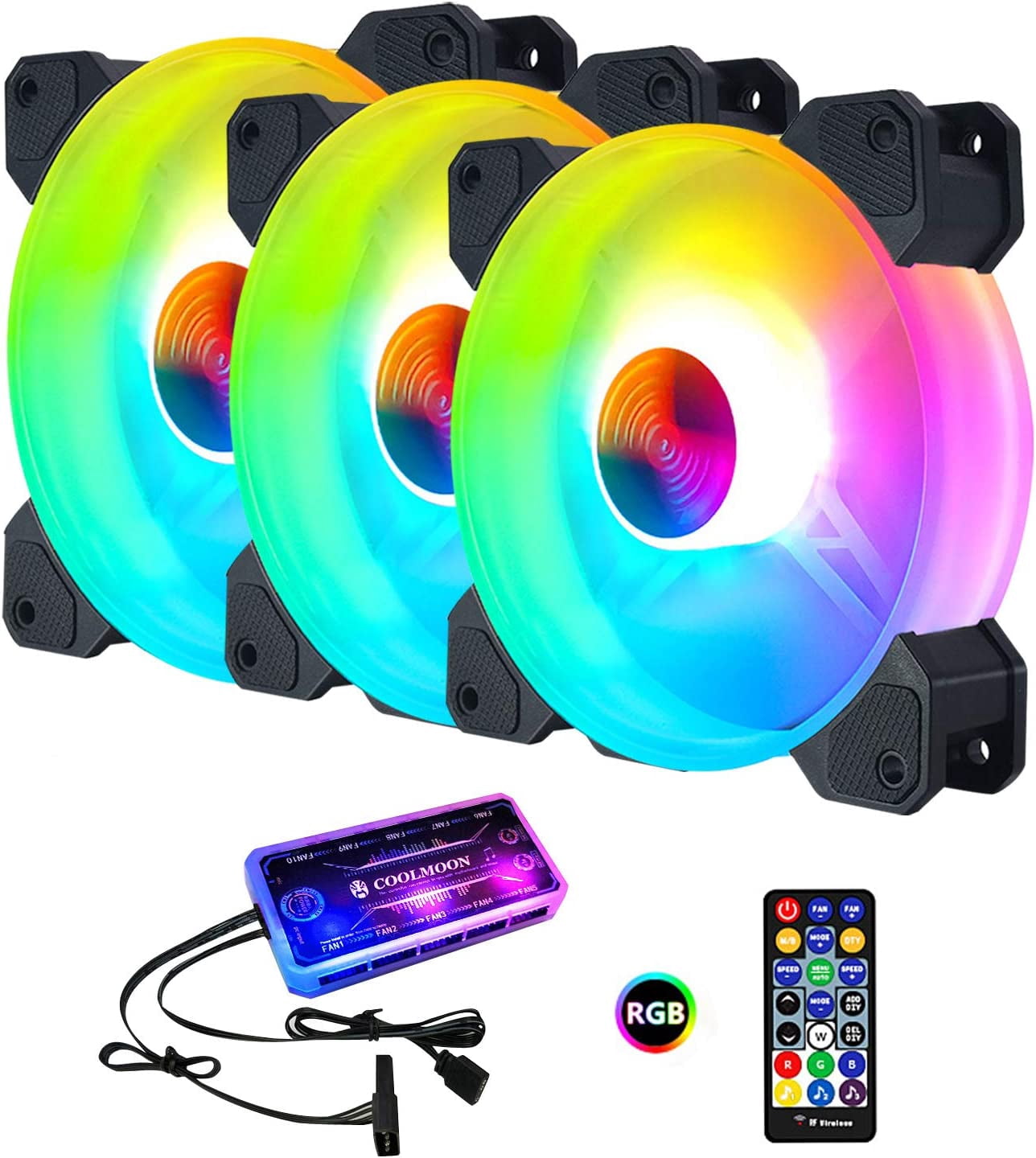 Easy Cloud 120mm USB Fan, USB Computer Fan with 3