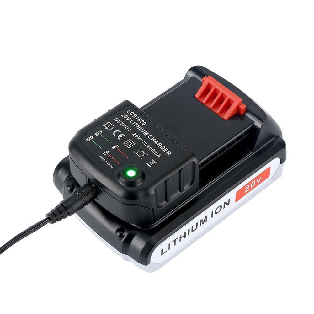 dianhelloya 20V LCS1620 Lithium Battery Charger for All Black
