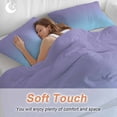 thumbnail image 4 of 3 Piece Ombre Blue Purple Duvet Cover Set Full Size, Microfiber Comforter/Quilt Cover with Corner Ties and 2 Pillowcases, Colorful Painting All Season Soft Bedding with Zipper Closure, 4 of 8