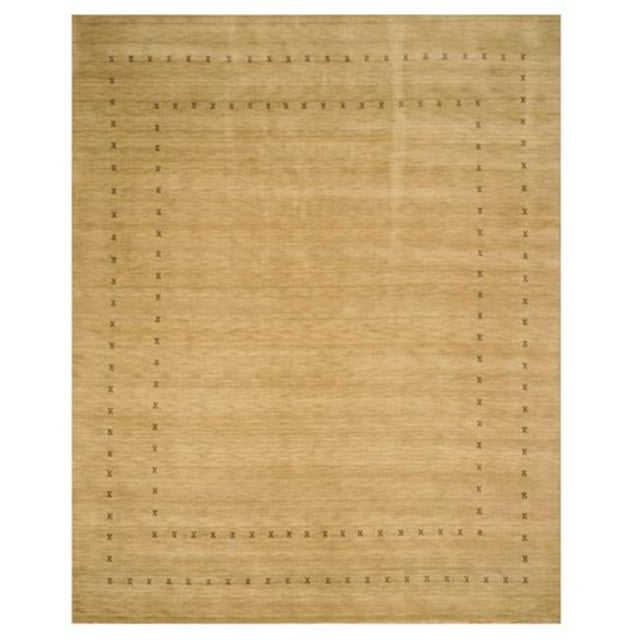 EORC LL4BG 5 x 8 ft. Gabbeh Beige Handmade Wool Lori Baft Rug