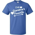 thumbnail image 3 of Inktastic I'm Grandma's Favorite with Arrow and Hearts T-Shirt, 3 of 5