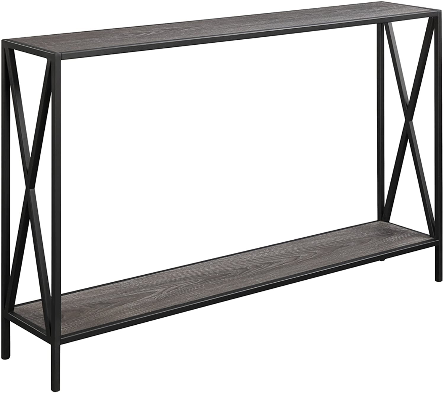 Skinny Console Table White Long X Shape Design Narrow Metal Wood Furniture Modern Storage Rack Entryway Living Room Office Com Skinny Console Table White Long X Shape, Extra Tall Console Table
