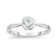 thumbnail image 3 of Diamaison 1/6 Cttw Natural White Diamond Solitaire Ring for Adult in 10Kw Gold, 3 of 4