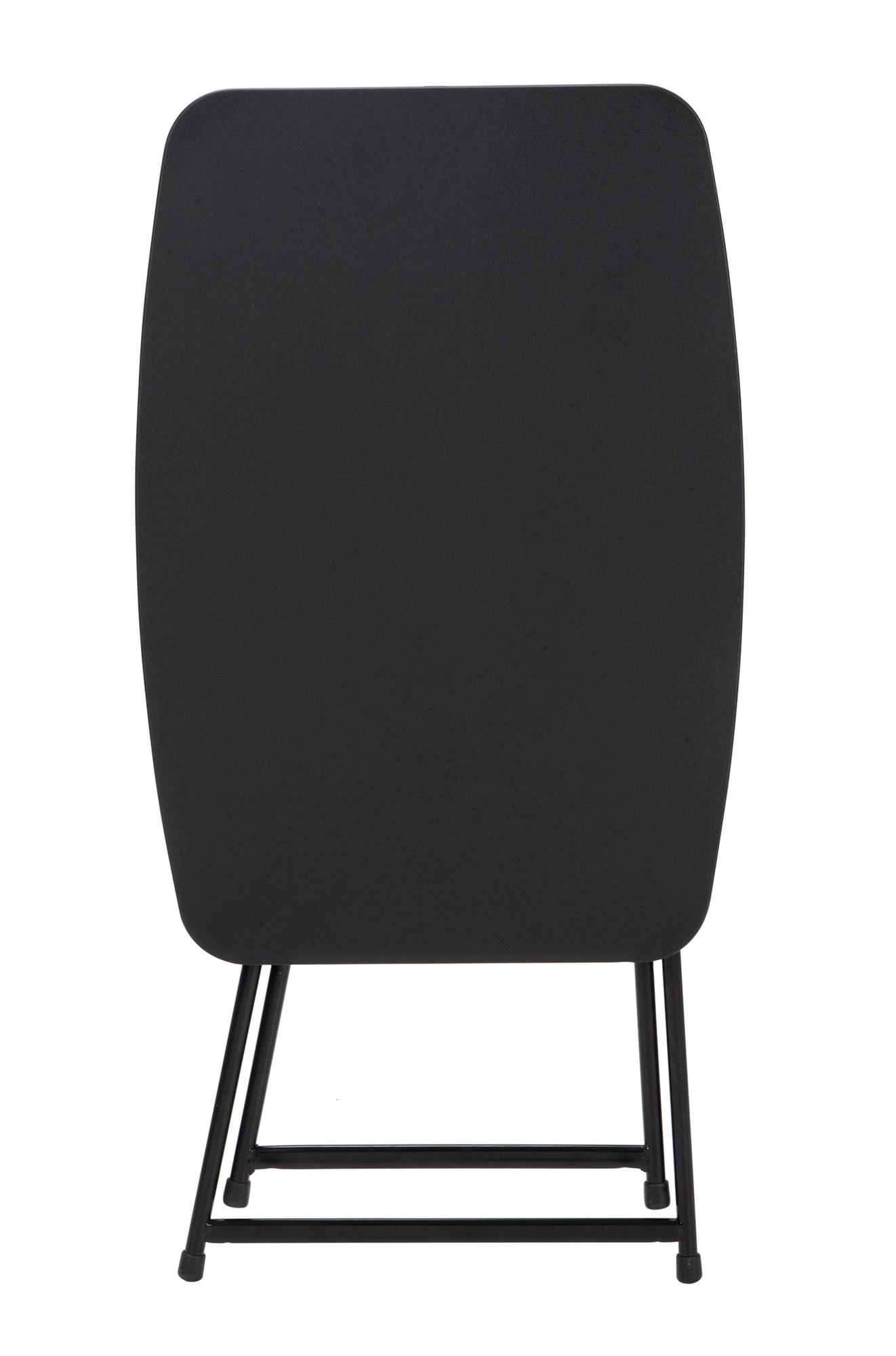 Mainstays Adjustable Height Personal Folding Table, 18" x 26", Black photo 4