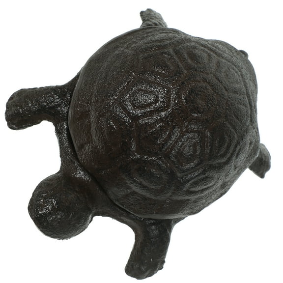 unbranded Outdoor Key Holder Hideaway Cast Iron Turtle Ornament Organizer