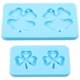 thumbnail image 1 of WASHWEPE 2Pcs Silicone Molds for DIY Earring Pendants Jewelry Craft Durable Blue Silicone, 1 of 6