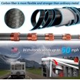 thumbnail image 2 of Telescoping Flag Pole, RV Ladder Flag Pole Kit, Carbon Fiber Tailgate Flag Pole - 20ft Adjustable, Upgraded Metal Hook, Suitable for Tailgate Parties, Camping and Outdoor Activities, 2 of 5