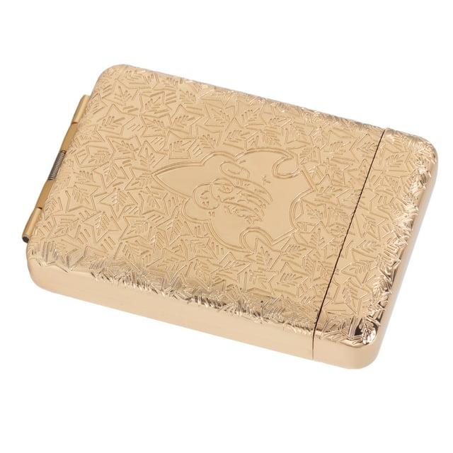 Retro Case, 3 Opening Anti Deformation Stereo Embossed Pattern Coarse Case For Travel Gold,Silver,Bronze