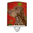 thumbnail image 1 of Carolines Treasures SS4732CNL Field Spaniel Red & Green Snowflakes Holiday Christmas Ceramic Night Light, 1 of 2