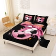 thumbnail image 2 of Erosebridal Pink Bowknot Full Size Sheets For Girls,Football Games Bed Sheets For Kids 4-Piece, 2 of 6