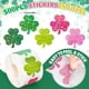 thumbnail image 4 of 500 pegatinas de trébol de cuatro hojas | Calcomanías de trébol de San Patricio de 3,8 cm para scrapbooking, manualidades y regalos | Pegatinas autoadhesivas de trébol verde para niños y escuela, 4 of 8