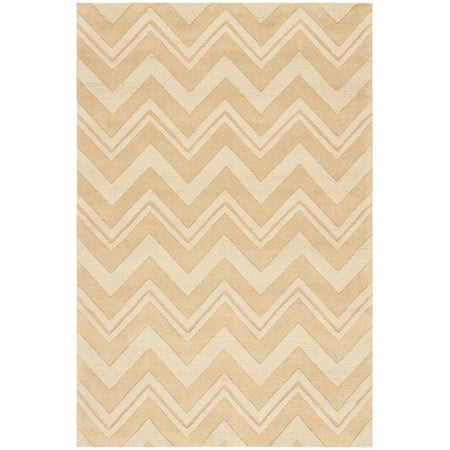 SAFAVIEH Impressions Devon Textured Chevron Wool Area Rug  Dark Gold  5  x 8 Impressions Rug Collection. High/Low Pile Area Rugs. The Impressions Collection features finely crafted  high-low pile area rugs. Each is made with a plush  luxurious New Zealand wool pile for brilliant  color on color tones and high-touch texture. Impressions area rugs radiate modern character that will enliven the decor of any room of your home. Available in a wide selection of colors  designs and sizes  including hallways runner or foyer rugs.