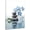 Zen - 4, variant on Zen Wall Art Spa Stone and Elegant Blue Orchid Flower on the Water Picture Canvas Prints Artwork Relax Zen Spa Meditation Room Decor (16x20inch)