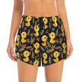 thumbnail image 2 of Disketp Ducks Women's Shorts Workout Shorts for Athletic Gym Running Shorts with Phone Pockets-Large, 2 of 7
