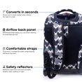 thumbnail image 3 of Mochila enrollable J World Sunrise Heart Dot para niños y adultos, 3 of 4