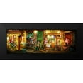 thumbnail image 2 of Alvez, A. - Perez, A. 24x11 Black Modern Framed Museum Art Print Titled - BCN Street, 2 of 5