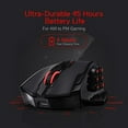 thumbnail image 5 of Redragon M913 Impact Elite Wireless Gaming Mouse, 16000 DPI Wired/Wireless RGB Gamer Mouse with 16 Programmable Buttons, 45 Hr Battery and Pro Optical Sensor, 12 Side Buttons MMO Mouse, 5 of 5