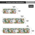 thumbnail image 3 of Exotic Tropical Cactus Sink Splash Guard for Faucet 2 Packs Faucet Absorbent Mats, Summer Hummingbirds Faucet Handle Drip Catcher Quickly Drying Mat for Kitchen Counter Bathroom, 23.6"x5.5", 3 of 7
