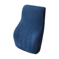 thumbnail image 1 of Esquirla Back Cushion Back Rest Car Seat Lightweight Breathable Support Pillow Velvet Blue, 1 of 8