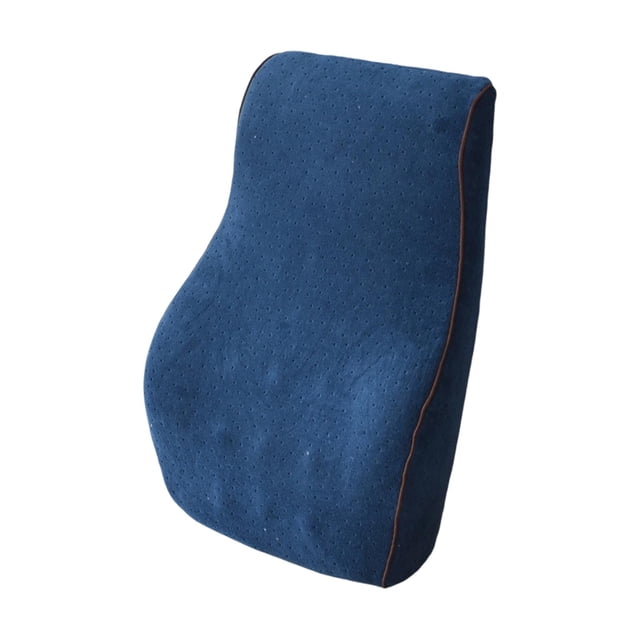 Esquirla Back Cushion Back Rest Car Seat Lightweight Breathable Support Pillow Velvet Blue